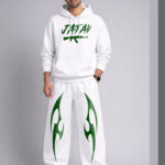 DesiiMunda White Jatav Printed Hoodie & Lower Combo for Jatav Community