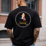Desii Munda black oversized t shirt Dr Baba Saheb Ambedkar printed design