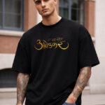 Desii Munda black oversized t shirt Dr Baba Saheb Ambedkar printed design