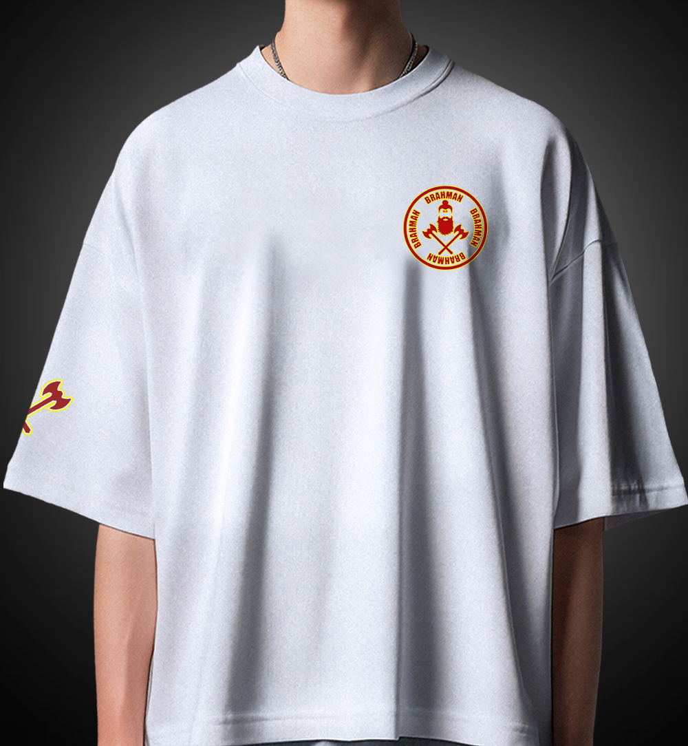 BRAHMAN Oversize T-Shirt with Warrior Print – Desi Munda