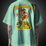 BRAHMAN Oversize T-Shirt with Warrior Print – Desi Munda