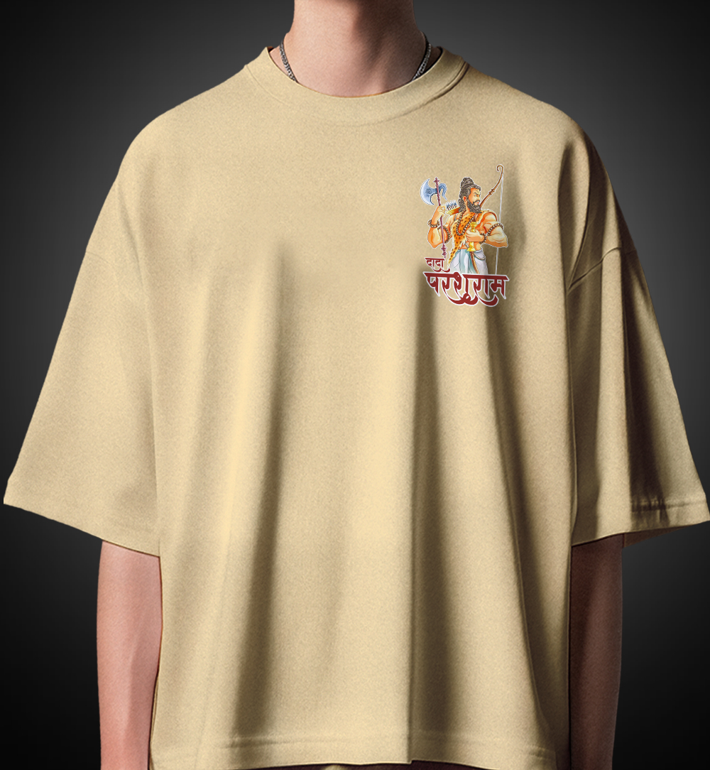Parshuram Printed Oversize T-Shirt – Jai Dada Parshuram by Desi Munda