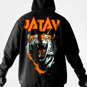 Jatav Hoodie by Desii Munda featuring bold community design