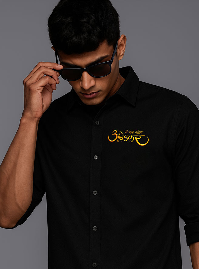 DesiiMunda Dr. Baba Saheb Ambedkar Black Printed Shirt for Jatav Community