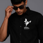 We Are Indian’s Baba Saheb Black Printed Shirt by DesiiMunda for Jatav Community